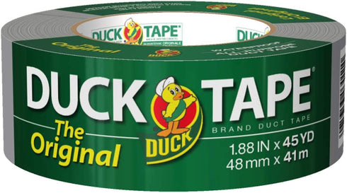 The Original Duck Tape Brand 394468 Duct Tape, 1-Pack 1.88 Inch x 45 Yard Silver,B-450-12,Gray