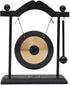 THY COLLECTIBLES Zen Art Brass Feng Shui Desktop Gong with Rammer Tai Ji Circle