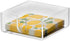 SimplyImagine Napkin Holder - Cocktail & Beverage Clear Acrylic Napkin Storage for Bar, Kitchen, Restaurant, Countertop - Decorative, Elegant & Modern Square Paper Tray for Indoor/Outdoor Dinner Use