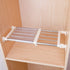 Hershii Closet Tension Shelf & Rod Expandable Metal Storage Rack Adjustable Organizer DIY Divider Separator for Cabinet Wardrobe Cupboard Kitchen Bathroom?15.74-23.62inches