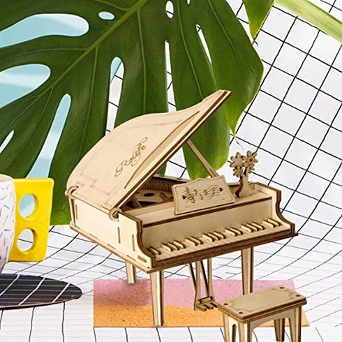 ROBOTIME 3D Laser-Cut Puzzle Grand Piano Model Kits DIY Arts & Crafts Great Gift Toys