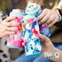 Swig Life Skinny Can Cooler, Stainless Steel, Dishwasher Safe, Triple Insulated Slim Can Sleeve for 12oz Tall Skinny Can Beverages (Black)