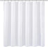 N&Y HOME Extra Wide Fabric Shower Curtain or Liner 108 x 72 inches, Hotel Quality, Washable, Water Repellent, Diamond Patterned White Bathroom Curtains with Grommets