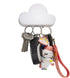 TWONE White Cloud Magnetic Key Holder for Wall - Novelty Adhesive Cute Key Hanger Organizer, Easy to Mount - Powerful Magnets Keep Keychains and Loose Keys Securely in Place