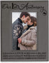 KATE POSH Our First (1st) Anniversary Engraved Leather Picture Frame - Gifts for Couple, Gifts for Him, Gift for Her, Paper, Photo Frame, First Wedding (4x6-Vertical)