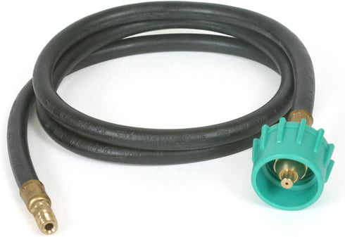 Camco 48" Pigtail Propane Hose Connector, Connects Propane Cylinder To a RV or Trailer Propane Regulator, Provides Thermal Protection and Excess Flow Protection (59183) , Black