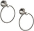 BVL Towel Ring Brushed Nickel, Hand Towel Holder Ring Hanger for Bathroom Kitchen ,Metal Round Towel Holder Wall Mounted Towel Rack,2 Pack
