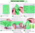 St Patricks Day Decorations, 64 Pcs Green Lucky Irish Party Supplies Accessories, Shamrock Balloon, Banner, Tissue Paper Pom Poms, Hanging Swirl, Paper Tassels