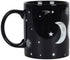 Mug - Ceramic Tea/Coffee - Triple Moon Mug - Black Gothic Wicca Witchcraft Pagan Mug
