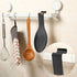 Pretty Jolly Stainless Steel Black Spoon Rest for Kitchen Counter Cooking Utensil Rest Spoon Ladle Holder for Stove Top Rust Resistant Large Size Spatula Rests Dishwasher Safe 9.61 x 3.74 Inch(2PCS)