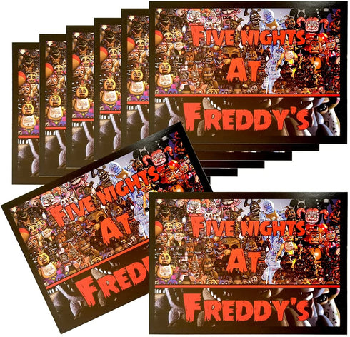 Five Nights at Freddy's Birthday Party Invitations,16 Invite Cards for Children Party Supplies.