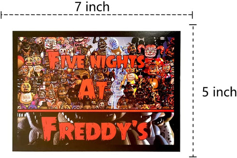 Five Nights at Freddy's Birthday Party Invitations,16 Invite Cards for Children Party Supplies.