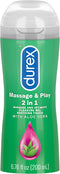 Durex Massage & Play 2 in 1 Lubricant, 6.76 fl. oz. Soothing Touch with Aloe Vera. Lube & Massage Gel in 1 (Packaging May Vary)