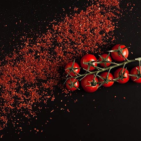 The Spice Lab Dried Tomato Powder - Granulated Sweet Dehydrated Dried Tomato Flakes - 4 Ounces - Cooks Secret - Makes Excellent Tomato Powder for Cooking or Pizza Seasoning