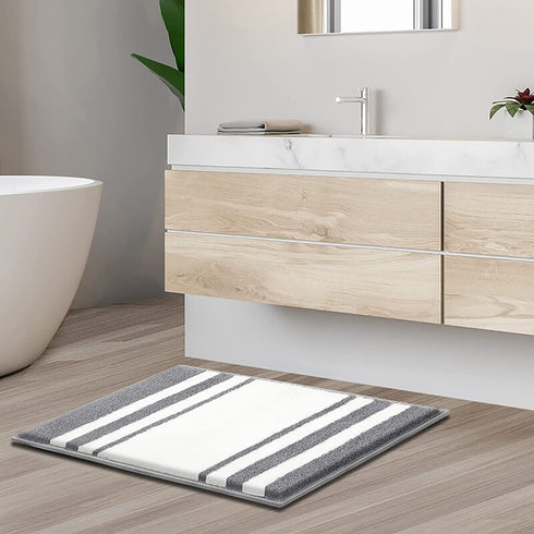 Non Slip Bath Mat Machine Washable Bathroom Rug Soft Absorbent Bath Rug 20"x32" Micorfiber Bath Rugs for Bathroom Tub and Shower