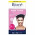 Bioré Nose+Face Blackhead Remover Pore Strips, 12 Nose + 12 Face Strips for Chin or Forehead, Deep Cleansing with Instant Blackhead Removal and Pore Unclogging, Non-Comedogenic Use, 24 Ct Value Size