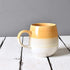 Bosmarlin Large Ceramic Coffee Mug Set of 2, 17 Oz, Big Tea Cup for Office and Home, Dishwasher and Microwave Safe (Melon Yellow, 2)