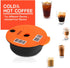 Flameer Reusable PP Coffee Capsule Pod with Slicone Lid for Bosch Tassimo Machine, Make Your Favorite Coffee - 180ml