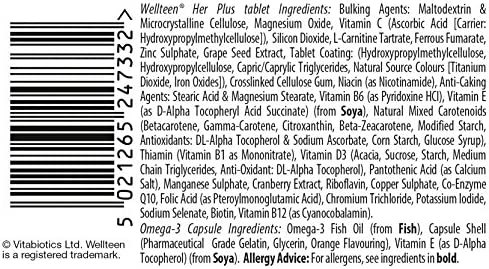 Wellteen by Vitabiotics Her Plus Tablets x 56