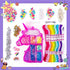 Just My Style Unicorn Friendship Bracelets Kit – 1300+ Beads – ABC Bead Bracelet Set – DIY Bracelet Kits for Kids Ages 6 and Up