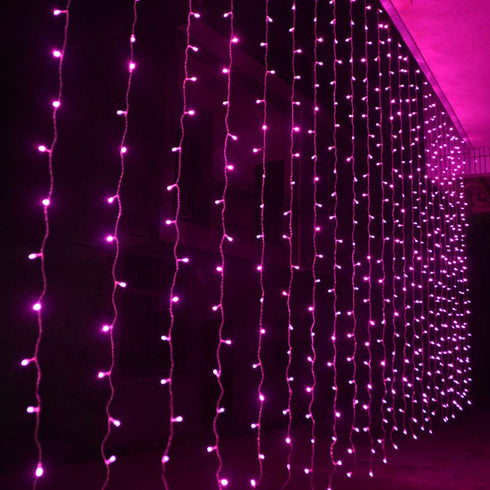 304 LED Window Curtain String Light Wedding Party Home Garden Bedroom Outdoor Indoor Wall Decorations