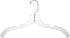 Quality Hangers Clear Hangers 12 Pack - Crystal Cut Hangers for Clothes - Durable Plastic Hanger Set - Invisible Dress Hangers for Suits - Heavy Duty Hangers - Nonslip Coat and Shirt Hangers