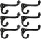 Tinsow Wall Mount Coat Hanger, Hooks Rustic Farmhouse Cast Iron Towel Hanger (6)
