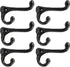 Tinsow Wall Mount Coat Hanger, Hooks Rustic Farmhouse Cast Iron Towel Hanger (6)