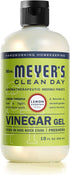 Mrs. Meyer's Gel Vinegar Cleaner, Hard Water Stain Remover and Tough on Other Household Cleaning Needs, No Rinse Necessary, Lemon Verbena, 12 Fl Oz Bottle