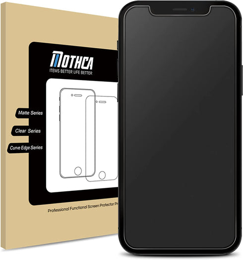 Mothca Matte Glass Screen Protector for iPhone 12 mini Anti-Glare & Anti-Fingerprint Tempered Glass Clear Film Case Friendly Easy Install Bubble Free for iPhone 12 mini 5.4-inch(2020) - Smooth as Silk