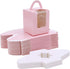 Cupcake Boxes Carriers, EUSOAR 50pcs Pink Single Individual Cupcake Boxes Holders Containers, Portable Paper Muffin Gift Boxes with Window Inserts Handle, for Wedding Birthday Party Treats Boxes