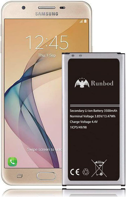 Galaxy J7 Battery, Runbod 3500mAh Replacement Battery for Samsung Galaxy J7 J710 J727 J7 Perx J7 Sky Pro J7 Prime EB-BJ710, J7 Spare Battery