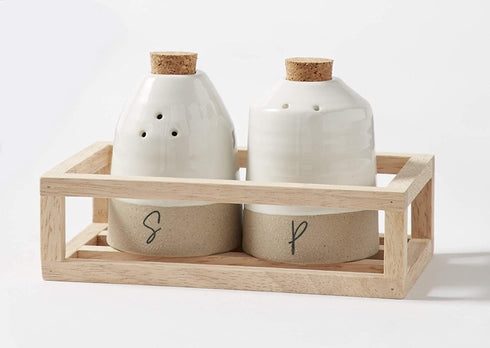 Mud Pie Salt and Pepper Shaker Sets (Stoneware)