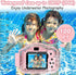Agoigo Kids Waterproof Camera Toys for 3-12 Year Old Boys Girls Christmas Birthday Gifts Children's HD Video Digital Action Cameras Child Indoor Outdoor Toddler Camera, 2 Inch Screen (Pink)
