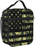 PrelerDIY Camouflage American Flag Lunch Box - Insulated Lunch Bags for Women/Men/Girls/Boys Detachable Handle Lunchbox Meal Tote Bag