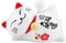 FTVOGUE Solar Powered Maneki Neko Lucky Cat, Fortune Welcoming Waving Arm Paw Up Lazy Lying Wealth Fortune Cat Home Stores Car Feng Shui Decor White(01)