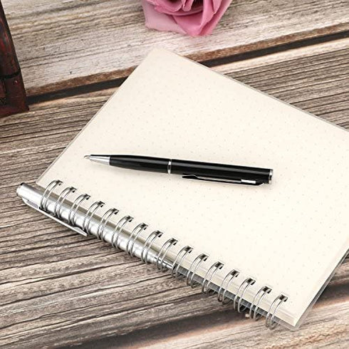 BBTO 10 Pieces Small Pens Mini Pen Metal Thin Pens Fine Wallet Pocket Metal Pen Miniature Gel Ink Pens for Signature Calligraphy Executive Business