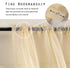 Dreaming Casa Solid Sheer Curtains Draperies Beige Rod Pocket 2 Panels 52" W x 96" L