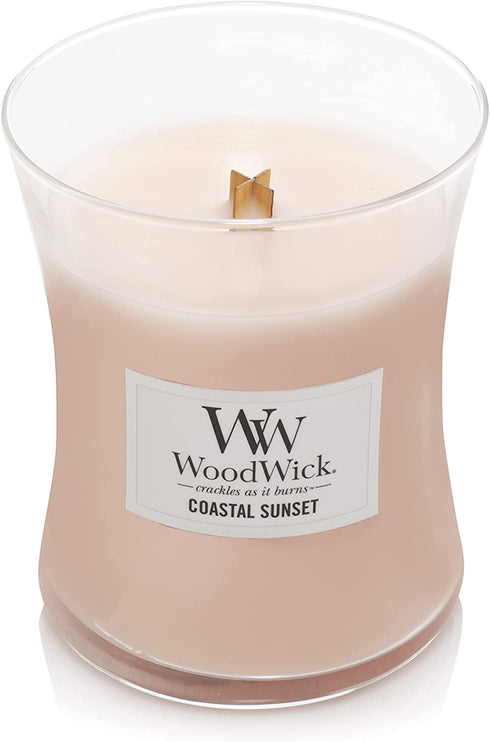 WoodWick Coastal Sunset Medium Hourglass Candle, 9.7 oz.