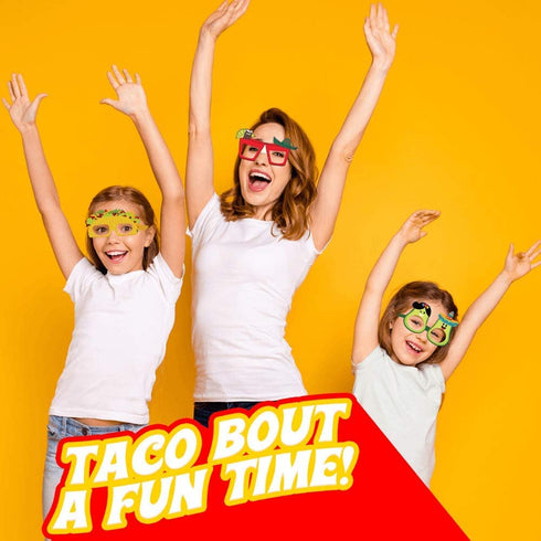 Funny Paperboard Photo Booth Props Glasses - 30-Pack Paper Party Glasses for Adults and Kids - Fun Novelty Party Favors Accessories for Birthdays, Luau and Summer Fiesta