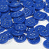 BaoQiu 15mm Blue Plastic Buttons 5/8 Inch 150 Pieces Sewing Resin Buttons Four Holes DIY Craft Buttons