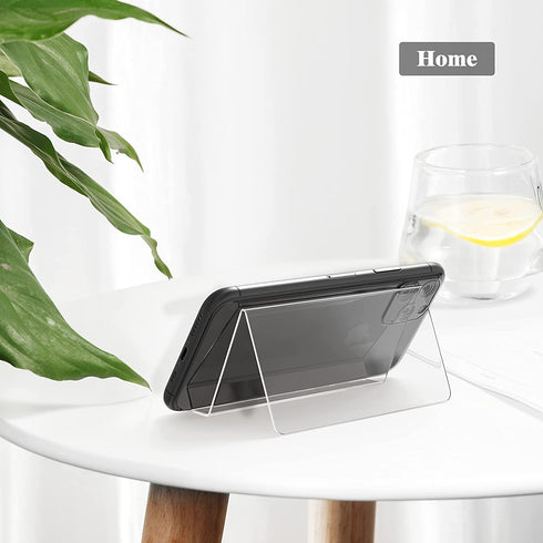 MaxGear Business Card Holder for Desk Acrylic Business Card Display Holders Clear Business Cards Holder Stand 6 Pack Desktop Plastic Name Card Organizer, Capacity: 50 Cards