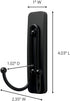 Command Large Double Wall Hook, Matte Black, Decorate Damage-Free
