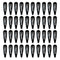 40 Pack Black 2 Inch Barrettes Women Metal Snap Hair Clips Accessories