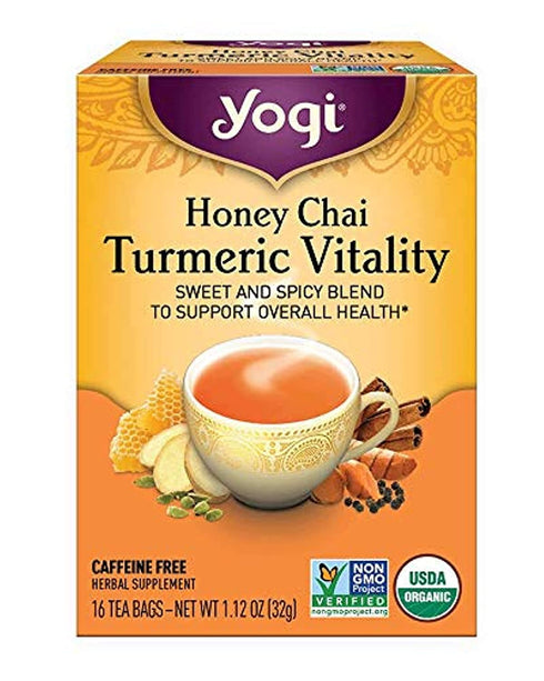 Yogi Tea, Honey Chai Turmeric Vitality, 16 ct