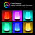 Martine Mall Bedside Table Lamp, Touch Night Light with 5 Level Dimmable Warm White Light, 13 Color Changing RGB LED Desk Lamp with Portable Senor Remote Control Small Nightstand Lamp
