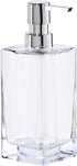 Oggi Soap & Lotion Dispenser, 13-Ounce, Clear, Chrome