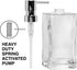 Oggi Soap & Lotion Dispenser, 13-Ounce, Clear, Chrome