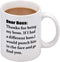 Dear Boss Coffee Mugs for Boss Day Mugs for Boss Funny Boss Mug for Boss on Boss Day 11Oz