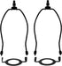 Lamp Shade Harps Holder Adjustable Kit - 8 10 Inch with E26 UNO Light Base Set Lampshades parts for Table and Floor Lamps finials Bracket Light Fitting - 2 Pack (Black, 8 Inch)